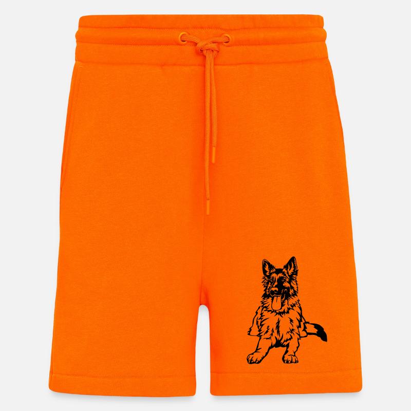German Shepherd - Shorts - made by SPREAD - SUNSET ORANGE