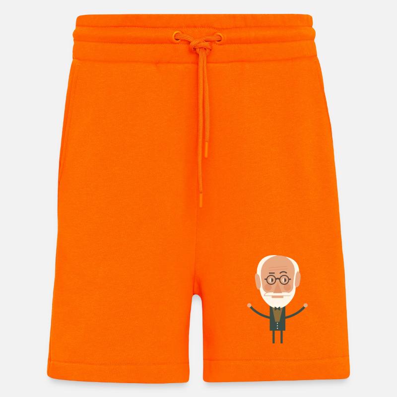 Sigmund Freud - Short bio décontracté fabriqué en UE - SUNSET ORANGE