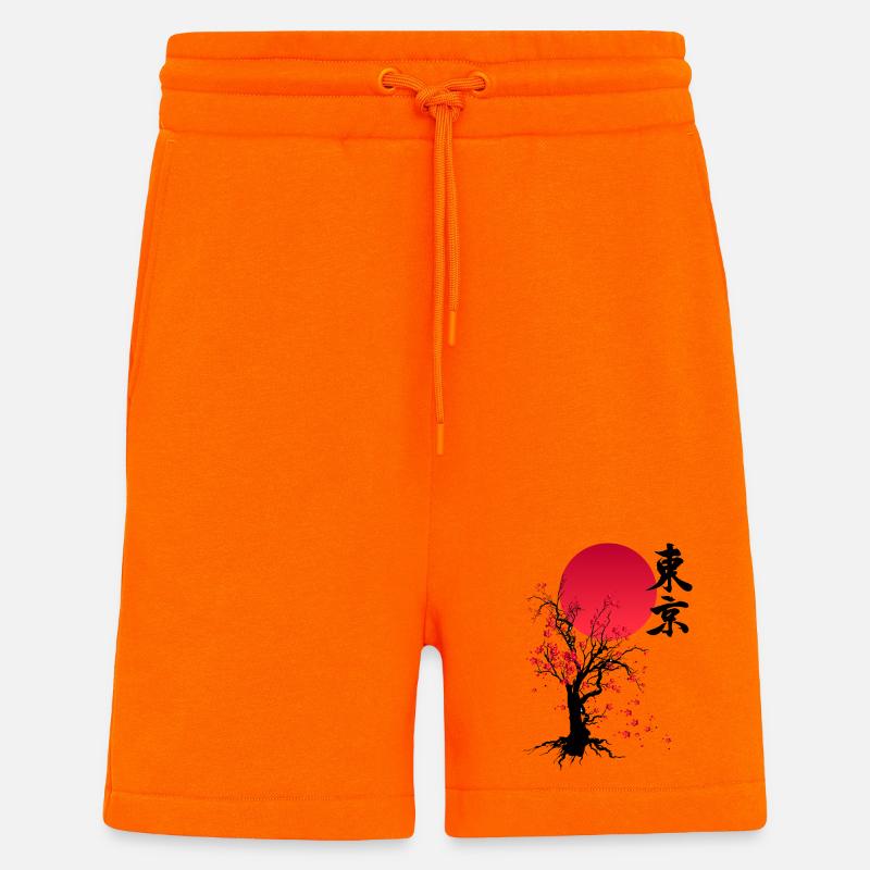 HERBST - KIRSCHBLÜTENHERBST - Shorts - made by SPREAD - SUNSET ORANGE