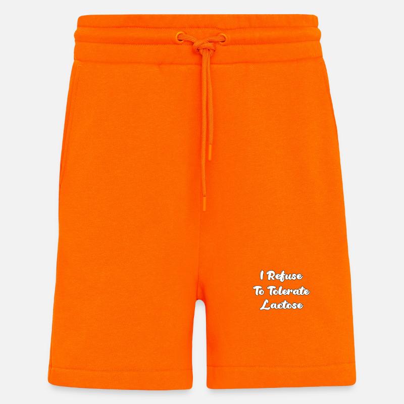 I Refuse To Tolerate Lactose - Shorts - made by SPREAD - SUNSET ORANGE