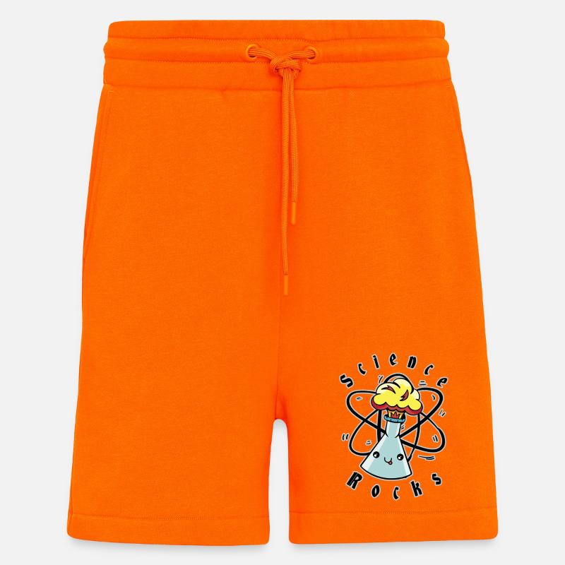 La science roche - Short bio décontracté fabriqué en UE - SUNSET ORANGE