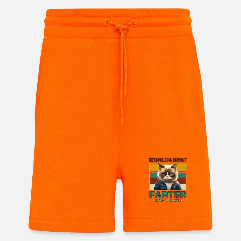 Der weltbeste Farffer - Shorts - made by SPREAD - SUNSET ORANGE