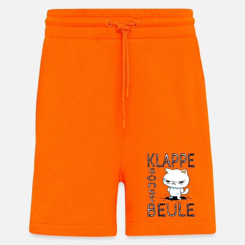 Klappe sonst Beule - Shorts - made by SPREAD - SUNSET ORANGE