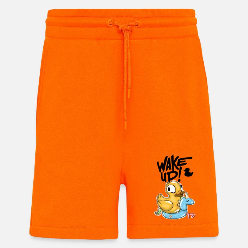 Fantasy Ente mit Einhorn - Shorts - made by SPREAD - SUNSET ORANGE