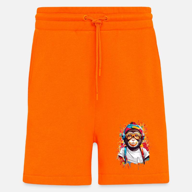 Cool monkey - Shorts - made by SPREAD - SUNSET ORANGE