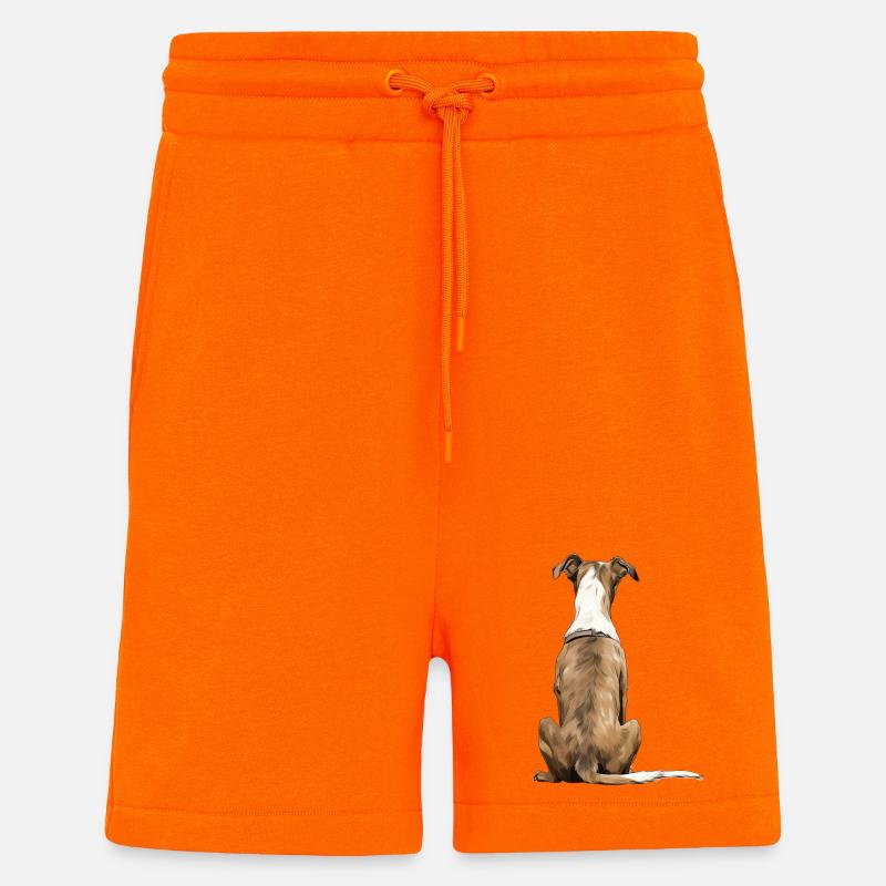 Lévrier - Short bio décontracté fabriqué en UE - SUNSET ORANGE