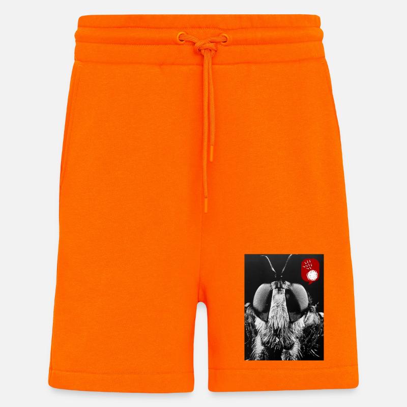 Bug off (Bug désactivé) - Short bio décontracté fabriqué en UE - SUNSET ORANGE