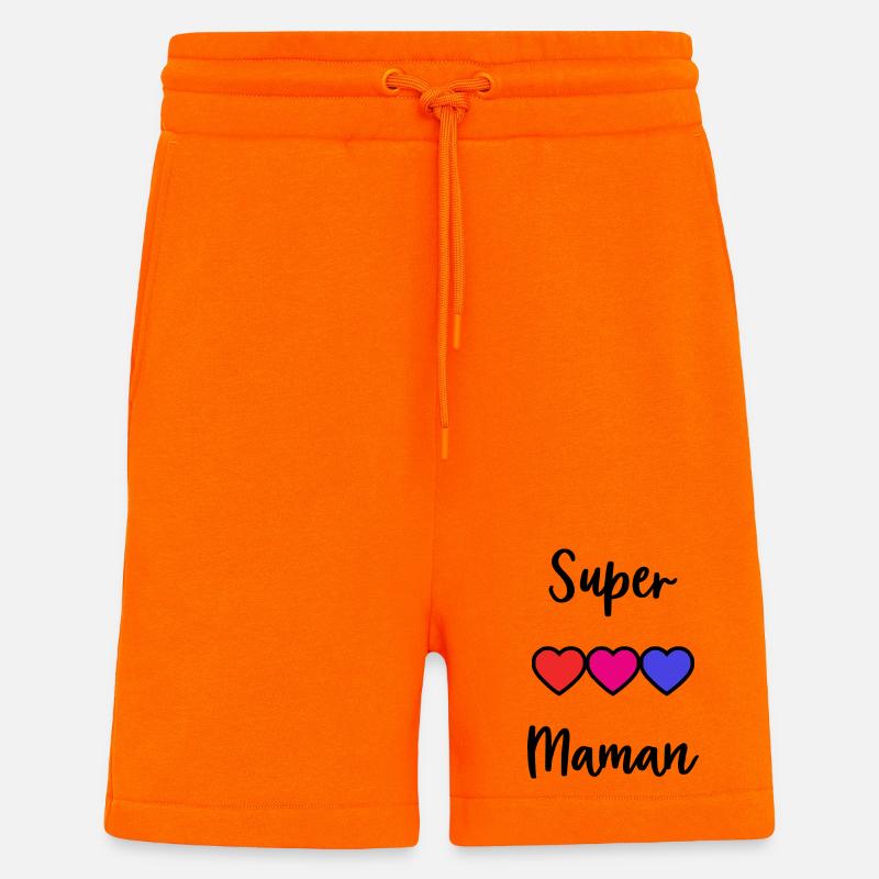 SUPER MAMA - Shorts - made by SPREAD - SUNSET ORANGE