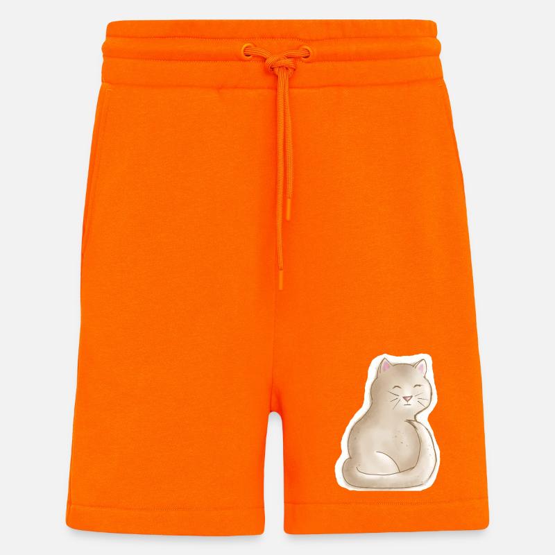 müdes Kätzchen - Shorts - made by SPREAD - SUNSET ORANGE