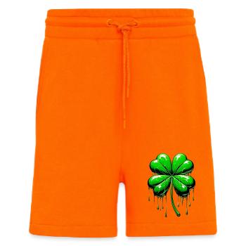 Trèfle à quatre feuilles - Short bio décontracté fabriqué en UE - SUNSET ORANGE - Devant