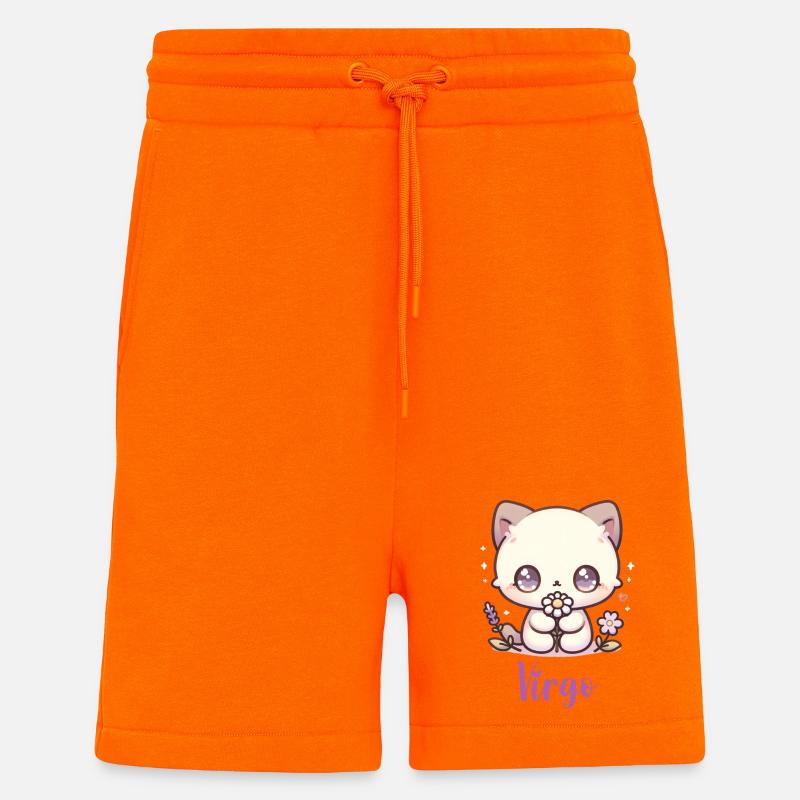 Süße Virgo Sternzeichen Astrologie Geschenk - Shorts - made by SPREAD - SUNSET ORANGE