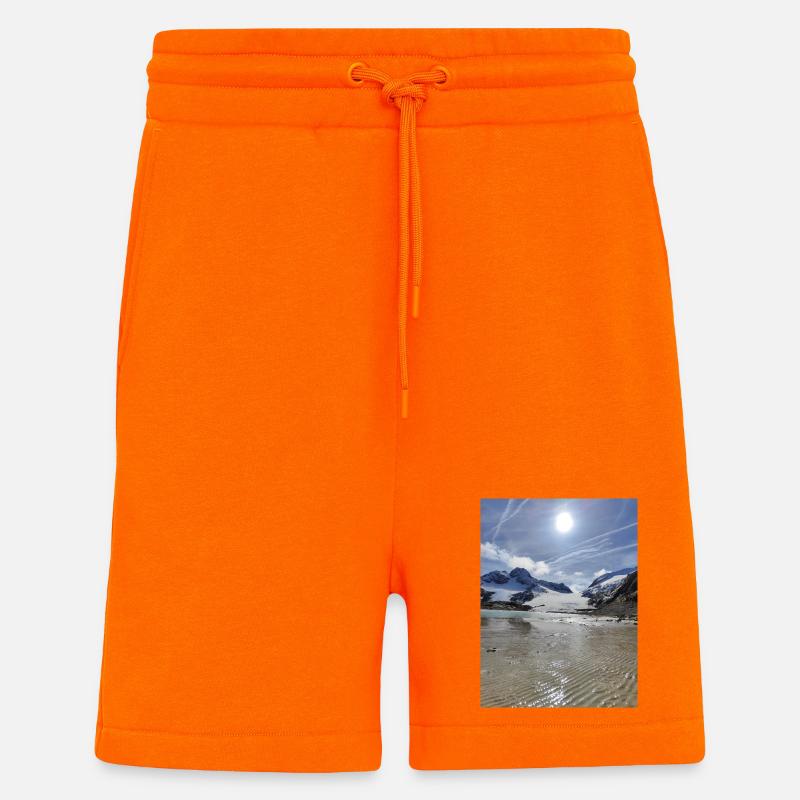 Gletscher und See - Shorts - made by SPREAD - SUNSET ORANGE