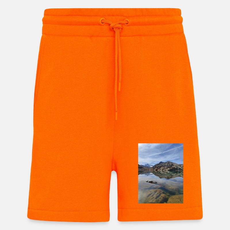 Lac Bramant - Short bio décontracté fabriqué en UE - SUNSET ORANGE