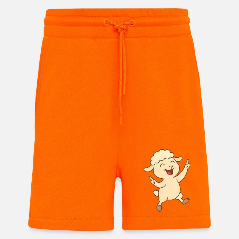 Tanzendes Lämmchen - Shorts - made by SPREAD - SUNSET ORANGE