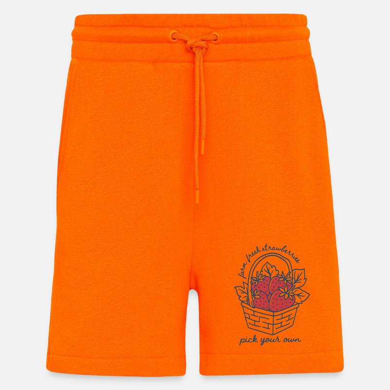 Erdbeerkorb mit personalisierter Nachricht - Shorts - made by SPREAD - SUNSET ORANGE