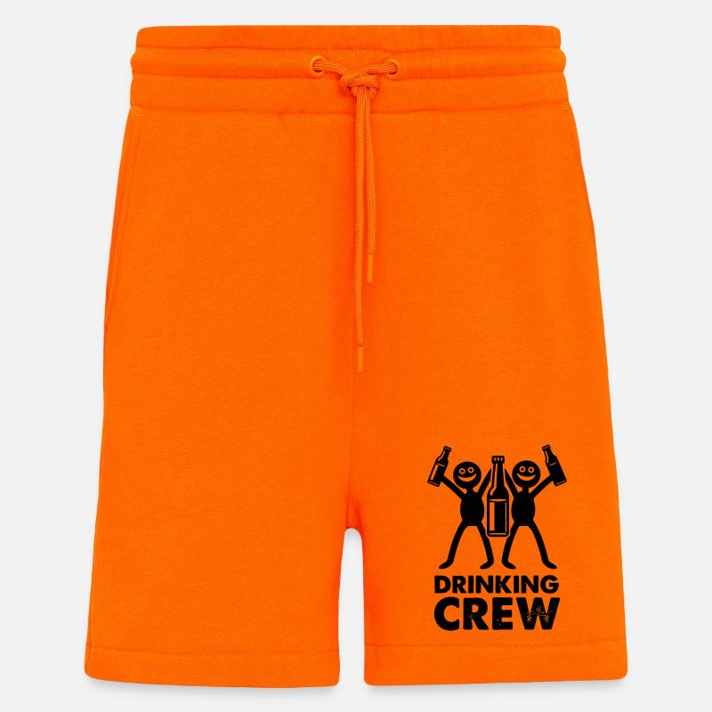Drinking Crew - Shorts - made by SPREAD - SUNSET ORANGE