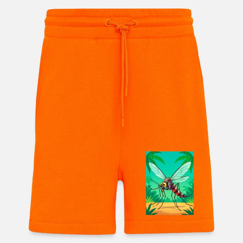 Anopheles-Mücke – weit verbreitet in tropischen - Shorts - made by SPREAD - SUNSET ORANGE