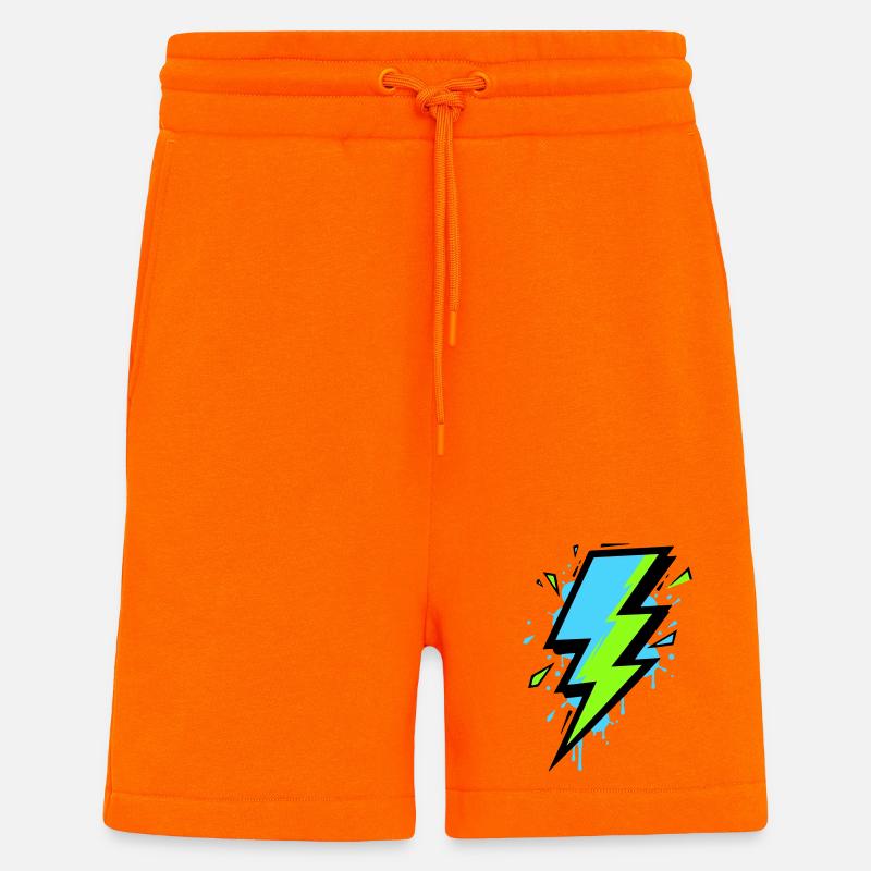 Strahl der modernen Elektrizität - Shorts - made by SPREAD - SUNSET ORANGE
