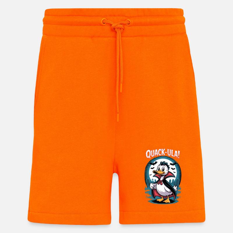 Quaccula Vampire Duck - Short bio décontracté fabriqué en UE - SUNSET ORANGE