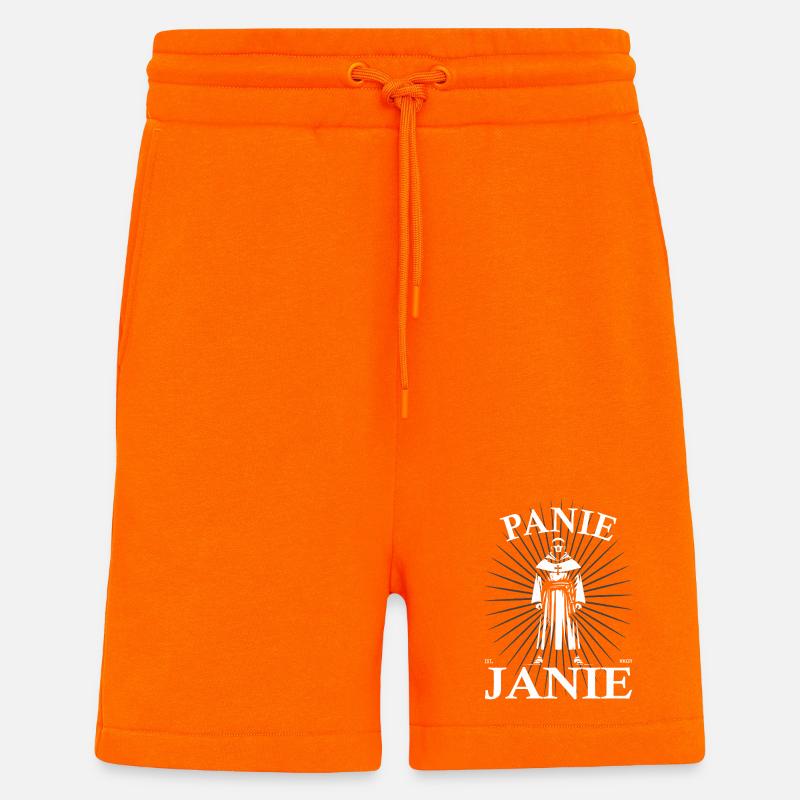Panie Janie – Frère Jakob Design - Short bio décontracté fabriqué en UE - SUNSET ORANGE