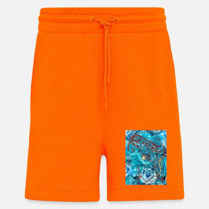 Tanit - Short bio décontracté fabriqué en UE - SUNSET ORANGE