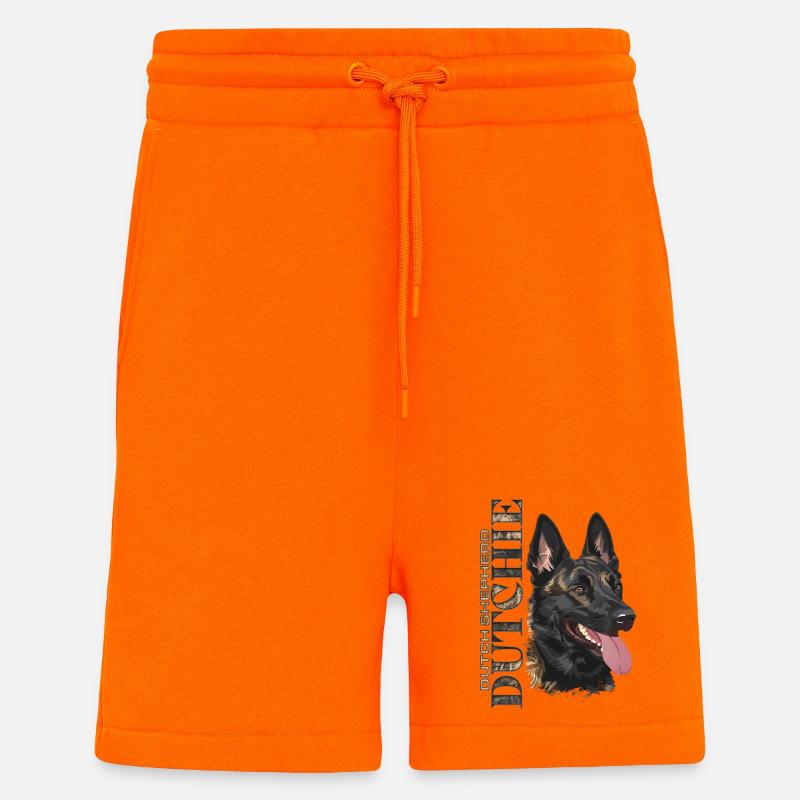 Dutchie - Holländischer Schäferhund - Shorts - made by SPREAD - SUNSET ORANGE