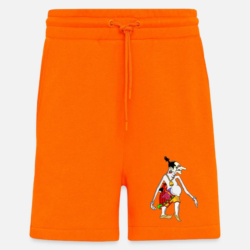 Grotesque Goblin Dancer Tee - Shorts - made by SPREAD - SUNSET ORANGE