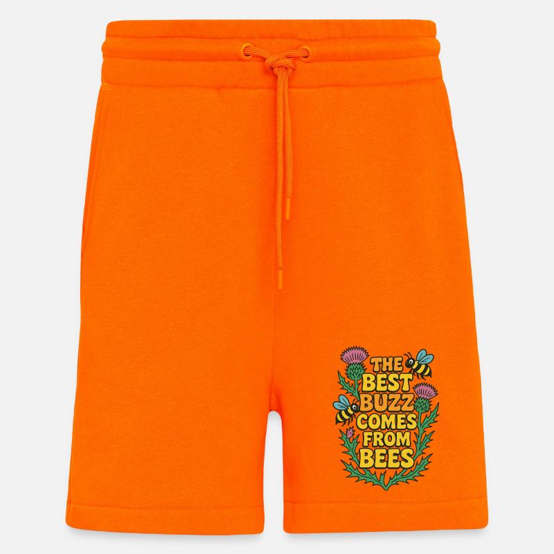 Der beste Buzz kommt von Bienen - Shorts - made by SPREAD - SUNSET ORANGE