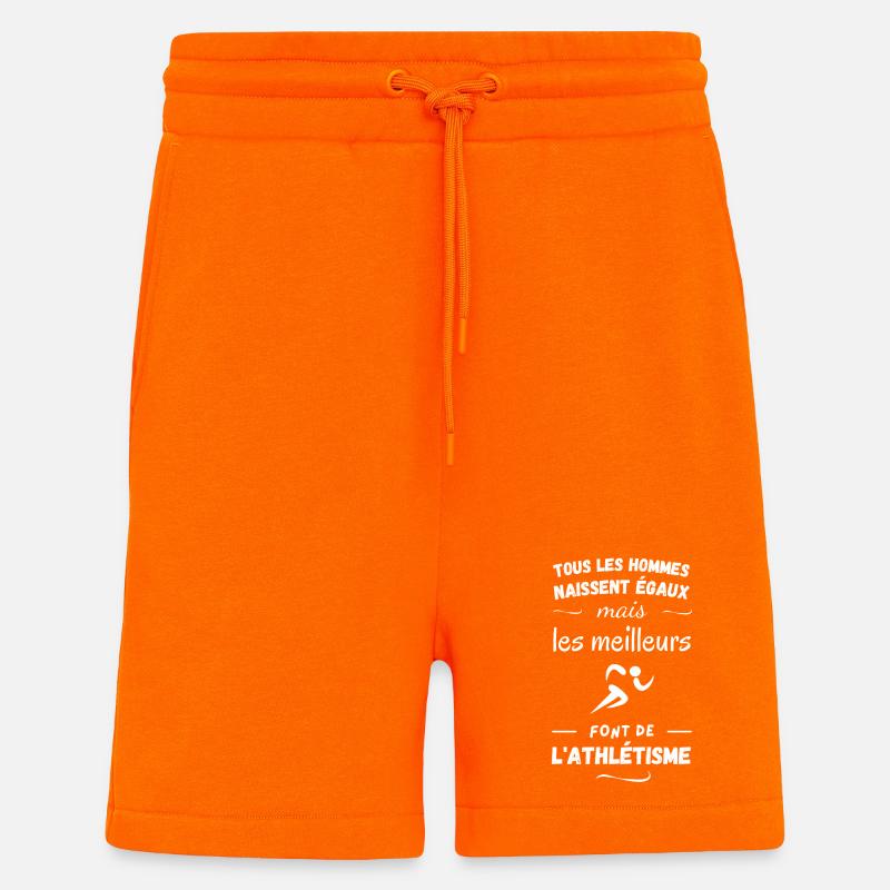 Athlétisme - Short bio décontracté fabriqué en UE - SUNSET ORANGE