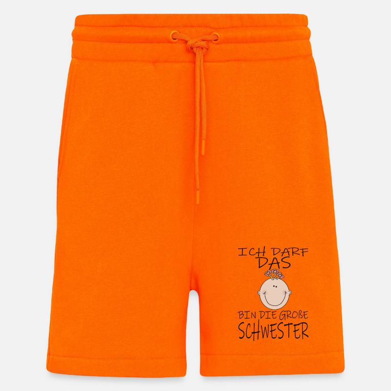May I be the big sister - Shorts - made by SPREAD - SUNSET ORANGE