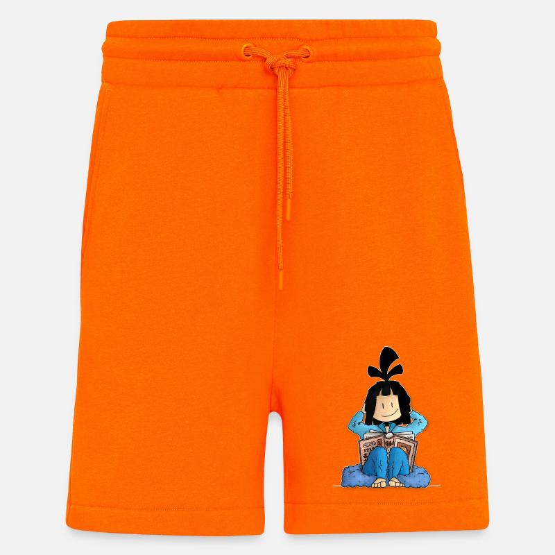 Scott - le super manuel de l’atelier / - Short bio décontracté fabriqué en UE - SUNSET ORANGE