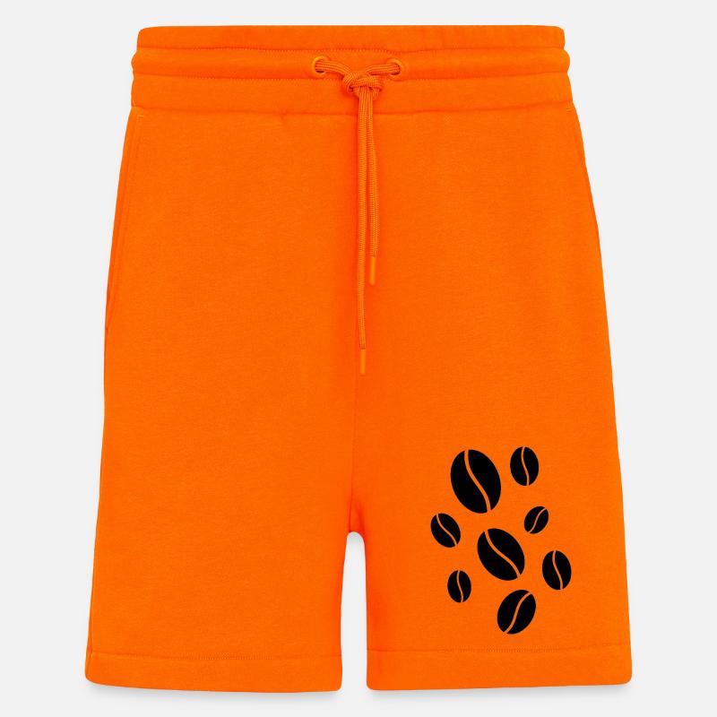 Fallende Kaffeebohnen - Shorts - made by SPREAD - SUNSET ORANGE