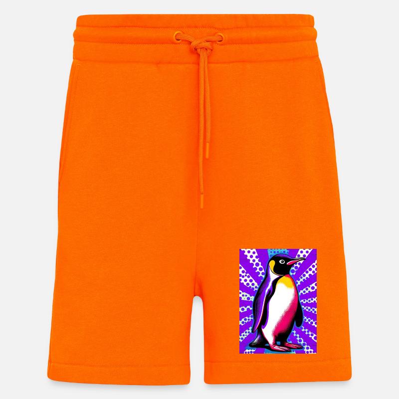penguin - Shorts - made by SPREAD - SUNSET ORANGE
