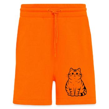 dicke süße Katze - Shorts - made by SPREAD - SUNSET ORANGE - Vorne