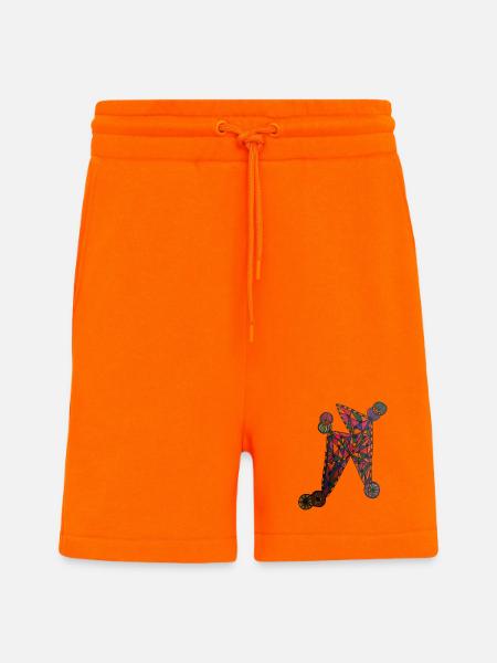 Geometrisches Farb-N-Muster - Martina Eßer - Shorts - made by SPREAD - SUNSET ORANGE