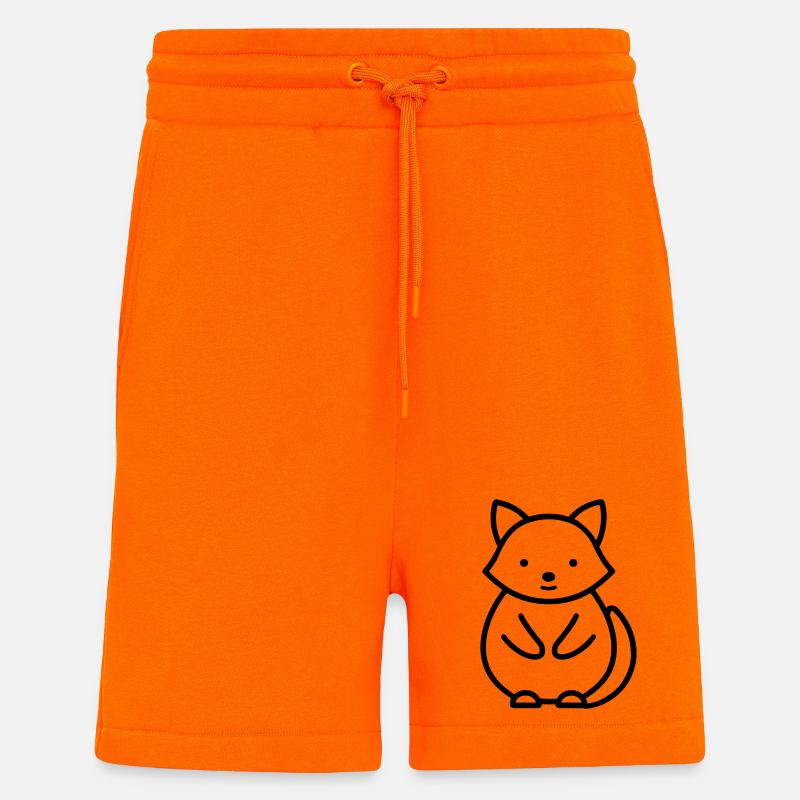 raccoon - Shorts - made by SPREAD - SUNSET ORANGE