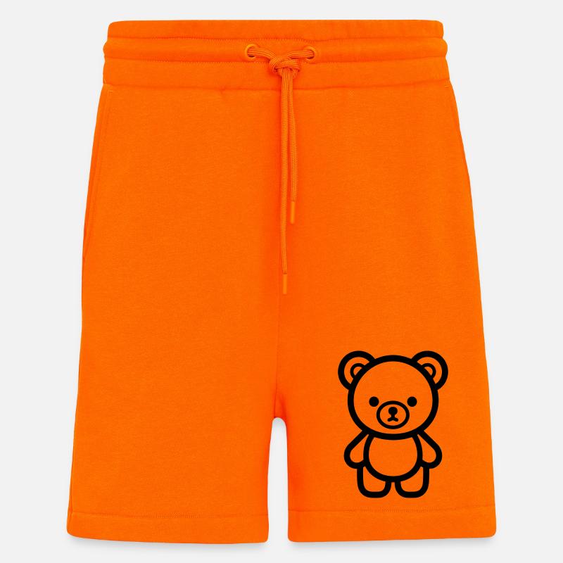 bear cub - Shorts - made by SPREAD - SUNSET ORANGE