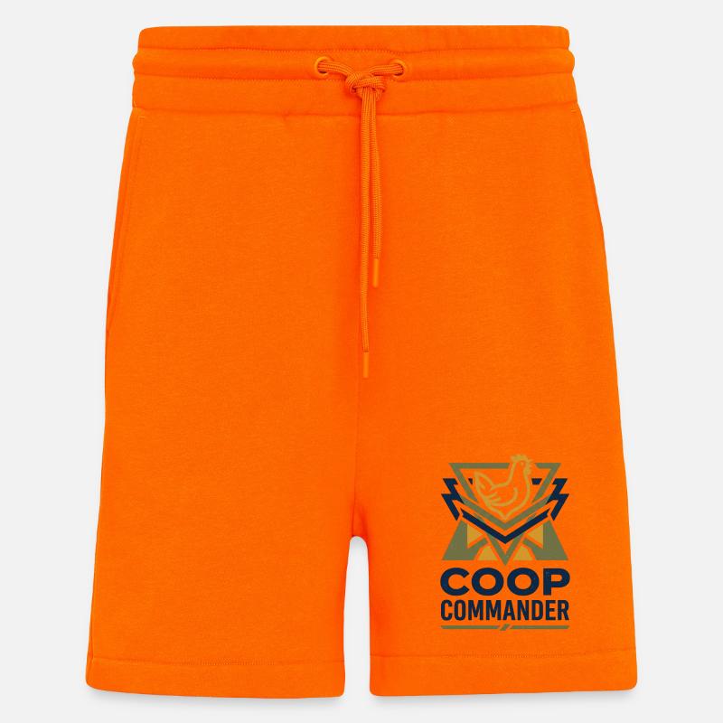 Hühner Checker - Shorts - made by SPREAD - SUNSET ORANGE