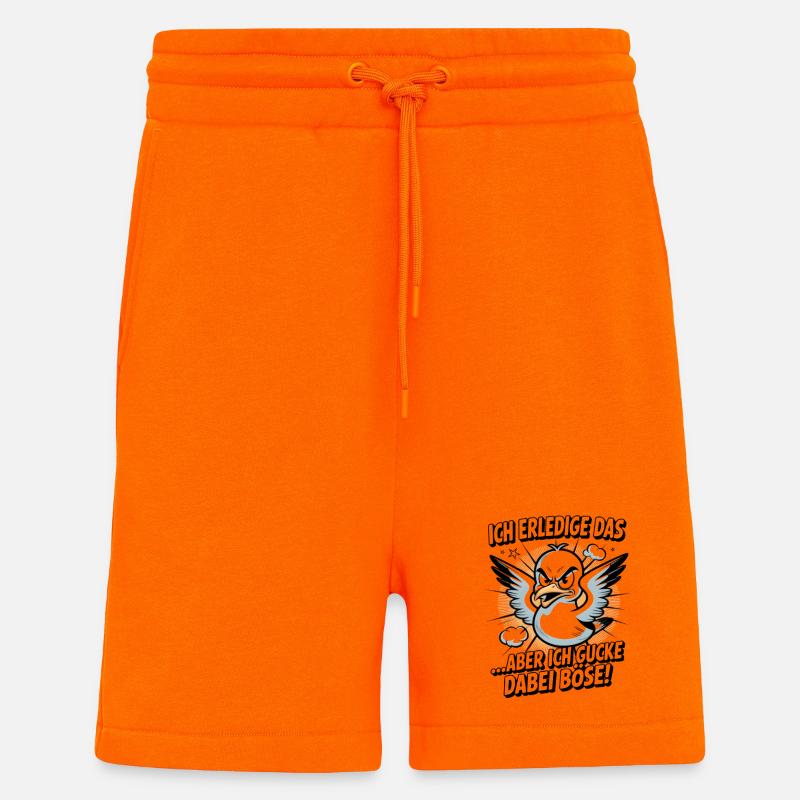 Ich erledige das  Möwe Witziger Vogel - Shorts - made by SPREAD - SUNSET ORANGE