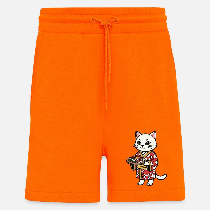 Sushi-Katze - Shorts - made by SPREAD - SUNSET ORANGE