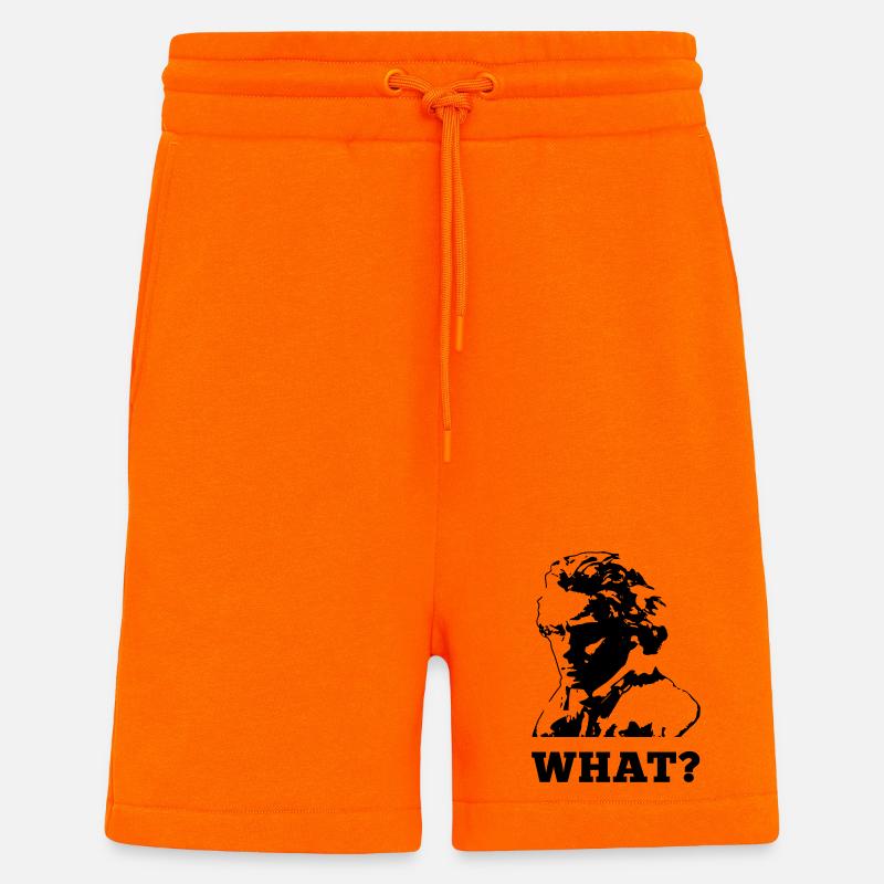 Beethoven était sourd - Short bio décontracté fabriqué en UE - SUNSET ORANGE