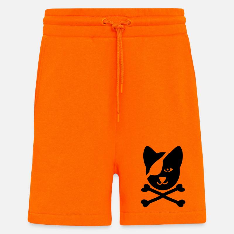 katze pirat seefahrt - Shorts - made by SPREAD - SUNSET ORANGE