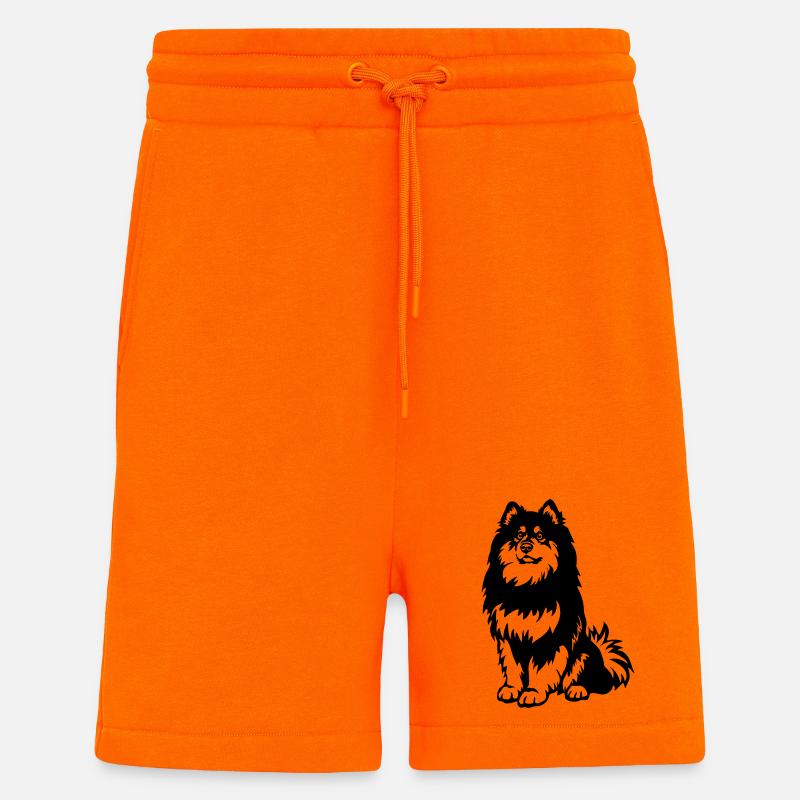 Finnischer Lapphund - Shorts - made by SPREAD - SUNSET ORANGE