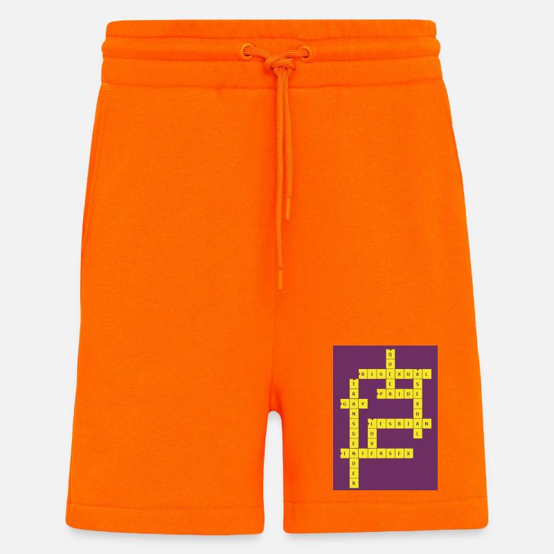 Kreuzworträtsel Divers - Shorts - made by SPREAD - SUNSET ORANGE