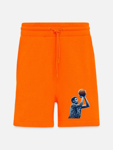 Basketball -Talent Splash - Shorts - made by SPREAD - SUNSET ORANGE