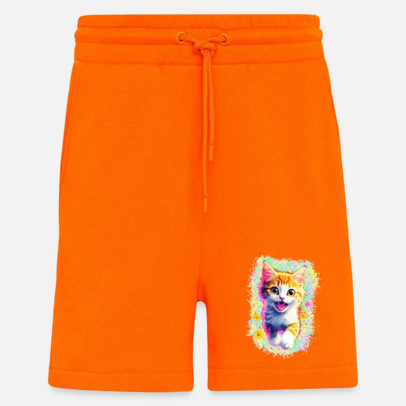 Glückliches Kätzchen 🌼🌸 - Shorts - made by SPREAD - SUNSET ORANGE