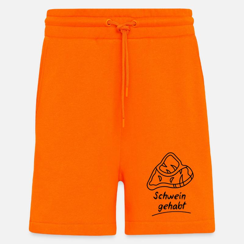 Cochon - Short bio décontracté fabriqué en UE - SUNSET ORANGE