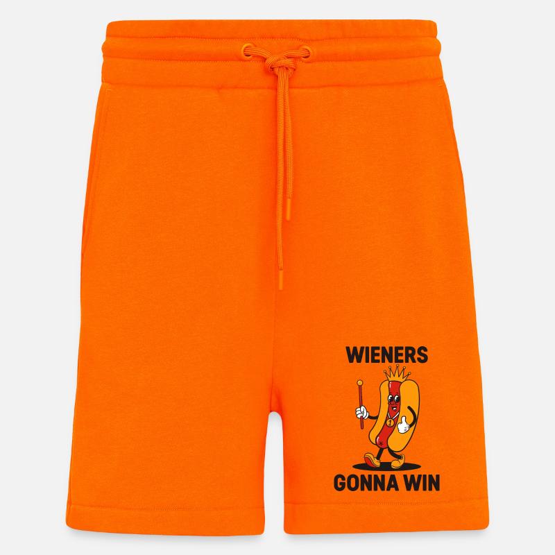 Die Gewinner gewinnen das BBQ-Hotdog-Maskottchen - Shorts - made by SPREAD - SUNSET ORANGE