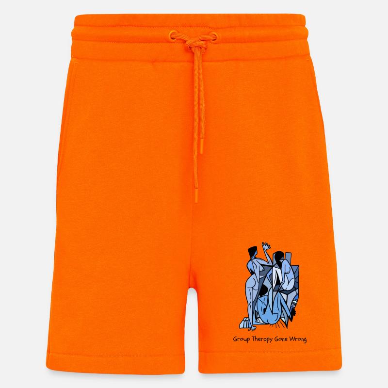 Group Therapy Gone Wrong - Shorts - made by SPREAD - SUNSET ORANGE