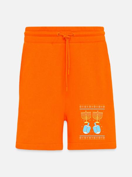 Hanoukka Hanoukka Hanoukka - Short bio décontracté fabriqué en UE - SUNSET ORANGE